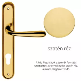   Linea Cali Garda szatén réz Pajzsos kilincsgarnitúra 670 PL OS