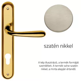   Linea Cali Garda szatén nikkel Pajzsos kilincsgarnitúra 670 PL NS