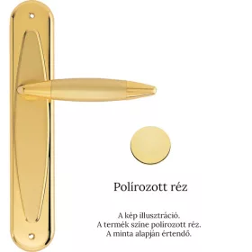   Linea Cali Havana polírozott réz Pajzsos kilincsgarnitúra 1080 PL 0P OL
