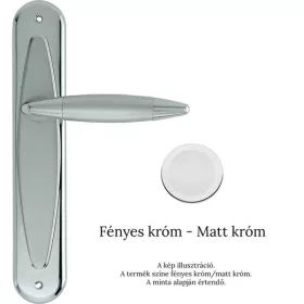   Linea Cali Havana fényes króm - matt króm Pajzsos kilincsgarnitúra 1080 PL 0P CR