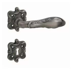   Linea Cali Liberty antik szürke négyzetrozettás kilincsgarnitúra 1160 RB 091 TM TM