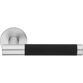   Linea Cali Jenny matt króm - matt fekete körrozettás kilincsgarnitúra 1730 RB 025 SE