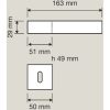 Linea Cali Loft Zincral fényes fehér téglalaprozettás kilincsgarnitúra 431 RB 006 BA