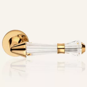   Linea Cali Luce aranyozott körrozettás kilincsgarnitúra 1445 RB 025 OZ