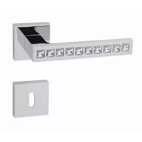   Linea Cali Reflex fényes króm négyzetrozettás kilincsgarnitúra 1215 RB 019 CR