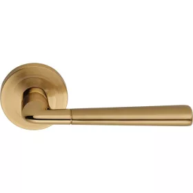   Linea Cali Tess fényes réz - szatén réz körrozettás kilincsgarnitúra 511 RB 027 OT