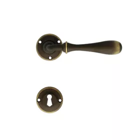   Linea Cali Tosca matt bronz körrozettás kilincsgarnitúra 745 RB 110 BM