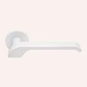   Linea Cali Turbo Zincral matt fehér körrozettás kilincsgarnitúra 470 RO 027 MW