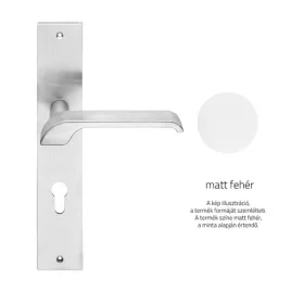   Linea Cali Turbo Zincral matt fehér Pajzsos kilincsgarnitúra 470 PL MW