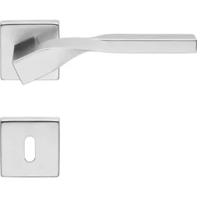   Linea Cali Twist Zincral matt króm lapos négyzetrozettás kilincsgarnitúra 489 RB 024 CS