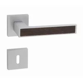   Linea Cali Zen Wengé matt króm négyzetrozettás kilincsgarnitúra 1158 RB 019 CS