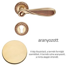   Linea Cali Aisha aranyozott díszes rozettás kilincsgarnitúra 1650 RB 115 OZ