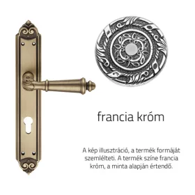   Linea Cali Aida francia króm Pajzsos kilincsgarnitúra 1611 PL NF