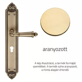   Linea Cali Aida aranyozott XL Pajzsos kilincsgarnitúra 1610 PL OZ