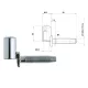 Otlav Scharnier 2-teilig drehbar 050/13 GIRL silber
