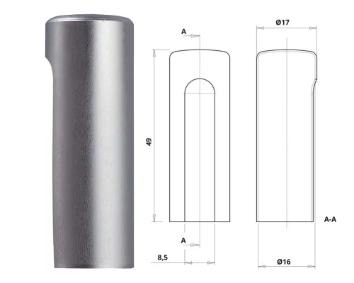 Otlav Riemenabdeckung 3D 16 Alu (F1) ALU
