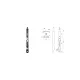 Otlav Slide Lock Security 160mm silber gebogen
