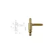 Otlav Scharnier 2-teilig dekorativ 14mm BOY Kupfer
