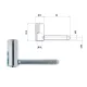 Otlav Scharnier Static M8x50 GIRL verzinkt 15mm