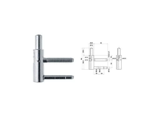 Otlav Scharnier 3D Lift-Off 20mm BOY Silber
