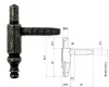 Otlav Riemen 2-teilig Dekorativ 13mm BOY Schwarz
