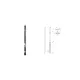 Otlav Slide Lock Security 250mm silber quadratisch