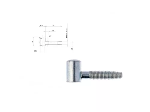Otlav Riemen 2-teilig Ball 13/38 GIRL Silber