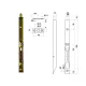 Otlav Slide Lock Security 200mm silber quadratisch