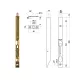 Otlav Schiebeschloss Security 200mm Messing