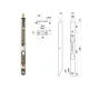 Otlav Slide Lock Security 200mm silber gebogen