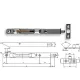 Otlav Slide Lock Security 400mm silber gebogen