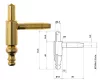 Otlav Scharnier 2-teilig dekorativ 13mm BOY Kupfer