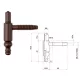 Otlav Scharnier 2 Teile Dekorativ 14mm BOY Bronze