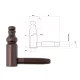 Otlav Scharnier 2 Teile Dekorativ 14mm MÄDCHEN Bronze