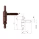 Otlav Scharnier 2-teilig dekorativ 9mm BOY Bronze