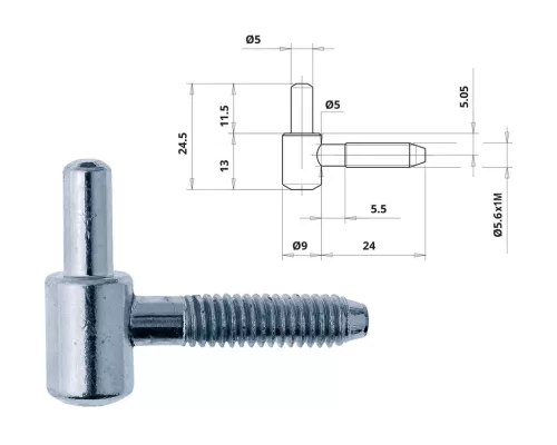 Otlav-Gurt 2-teilig Plain 9mm BOY silber