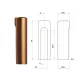 Otlav Scharnierabdeckung 3D 14 Bronze ALU(F4)