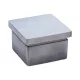 Végdarab szögletes 30 x 30 mm csiszolt nemesacél V2A