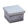 Végdarab szögletes 30 x 30 mm csiszolt nemesacél V2A