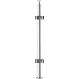   Korlátkészítő 4 rúdtartóval sarok 970 mm V2A nemesacél