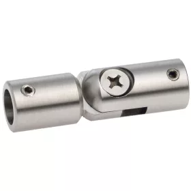 Csuklós összekötő furat ? 122 mm csiszolt nemesacél V2A