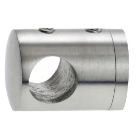   Keresztrúdtartó egyenes csatlakozáshoz furat 122 mm csiszolt nemesacél V2A