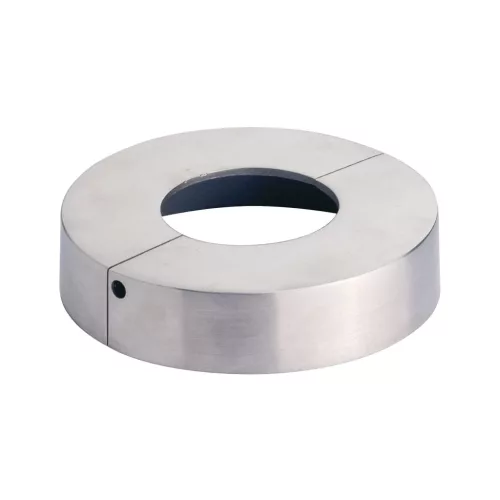 Kétrészes takarórozetta ? 125 mm furat ? 49 mm csiszolt nemesacél V4A