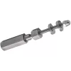 CROS csavaros csatlakozó egyenes 4 mm-es kötélhez csiszolt nemesacél V4A