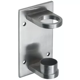   Fali rögzítő ? 424 mm csőhöz lapméret 160 x 90 x 6 mm csiszolt nemesacél V2A