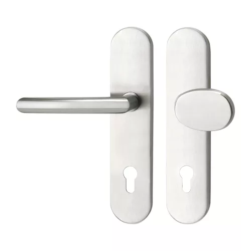 Marchesi pajzsos Biztonsági gombos garnitúra ARC PZ 88 cilinder védő nélkül nemesacél RC2 mag. 16 mm