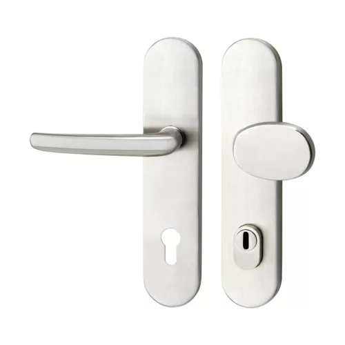 Marchesi hosszúpajzsos Biztonsági gombos garnitúra BRÜNN PZ 88 magvédett rozsdamentes RC2