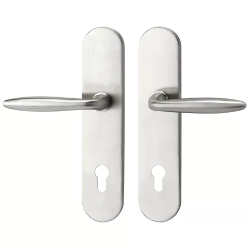 Marchesi hosszúpajzsos Biztonsági kilincsgarnitúra VERONESE PZ 88 magvéd.nélkül nemesacél RC2