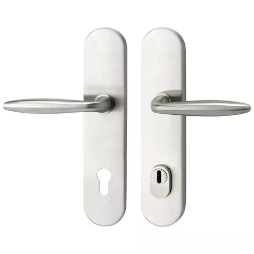 Marchesi hosszúpajzsos Biztonsági kilincsgarnitúra VERONESE PZ 88 magvédett nemesacélRC2