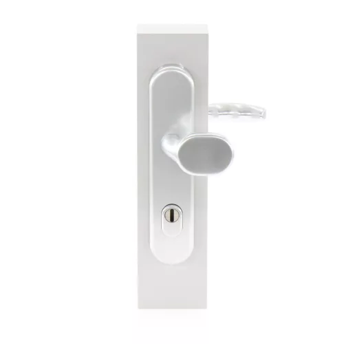 HOPPE NEW YORK biztonsági gomb/kilincs garnitúra PZ88 67-72 mm ezüst